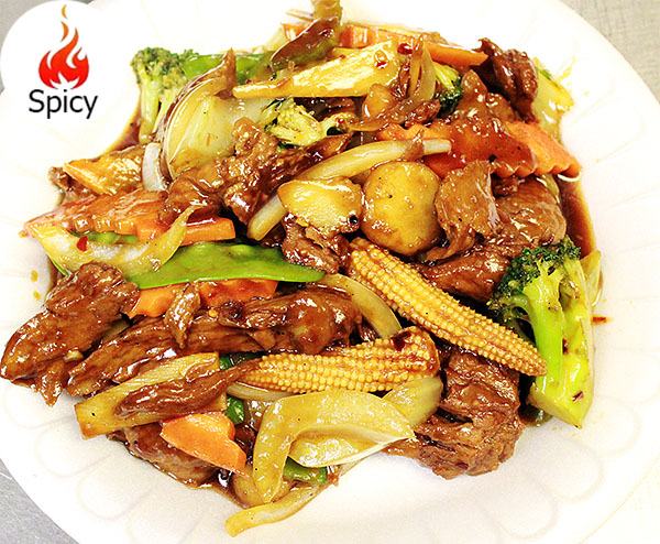 Hot & Spicy Duck with mixed Vegetables