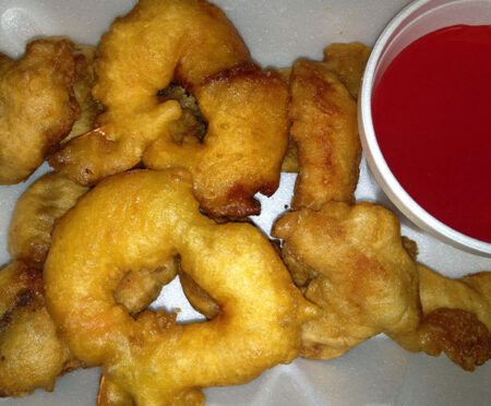 Sweet & Sour Delight: Combination of Sweet & Sour Chicken, Pork, and Shrimp